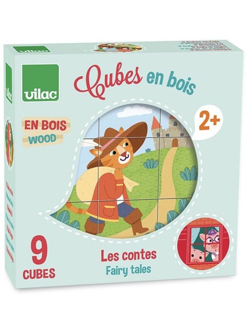 Cubes en bois - les contes - Kiabi