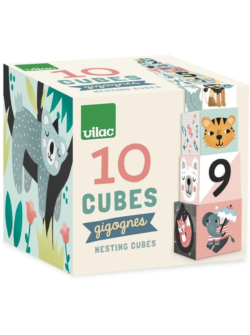 Cubes Gigognes - Les Animaux Bleu - Kiabi