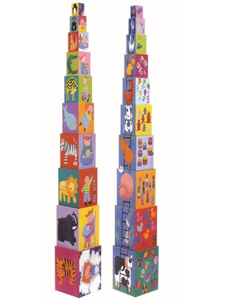 Cubes premier âge - 10 cubes rigolos