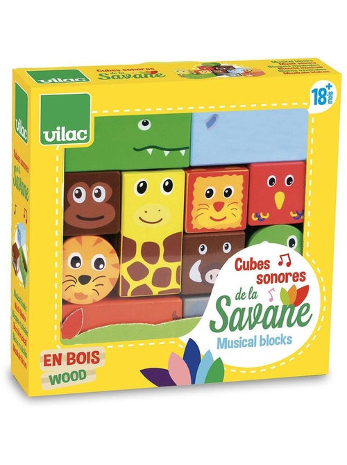 Cubes sonores animaux de la savane - Kiabi Cubes sonores animaux de la savane - Kiabi