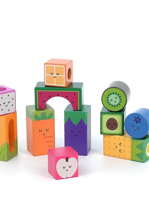 Cubes sonores en bois : fruits - Andy Westface - Kiabi