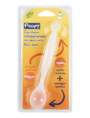 Cuillère à double extrémité -Poupy- pour goûter les aliments pour bébé