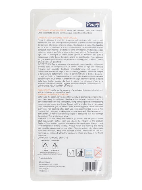 Cuillère à double extrémité -Poupy- pour goûter les aliments pour bébé - Kiabi