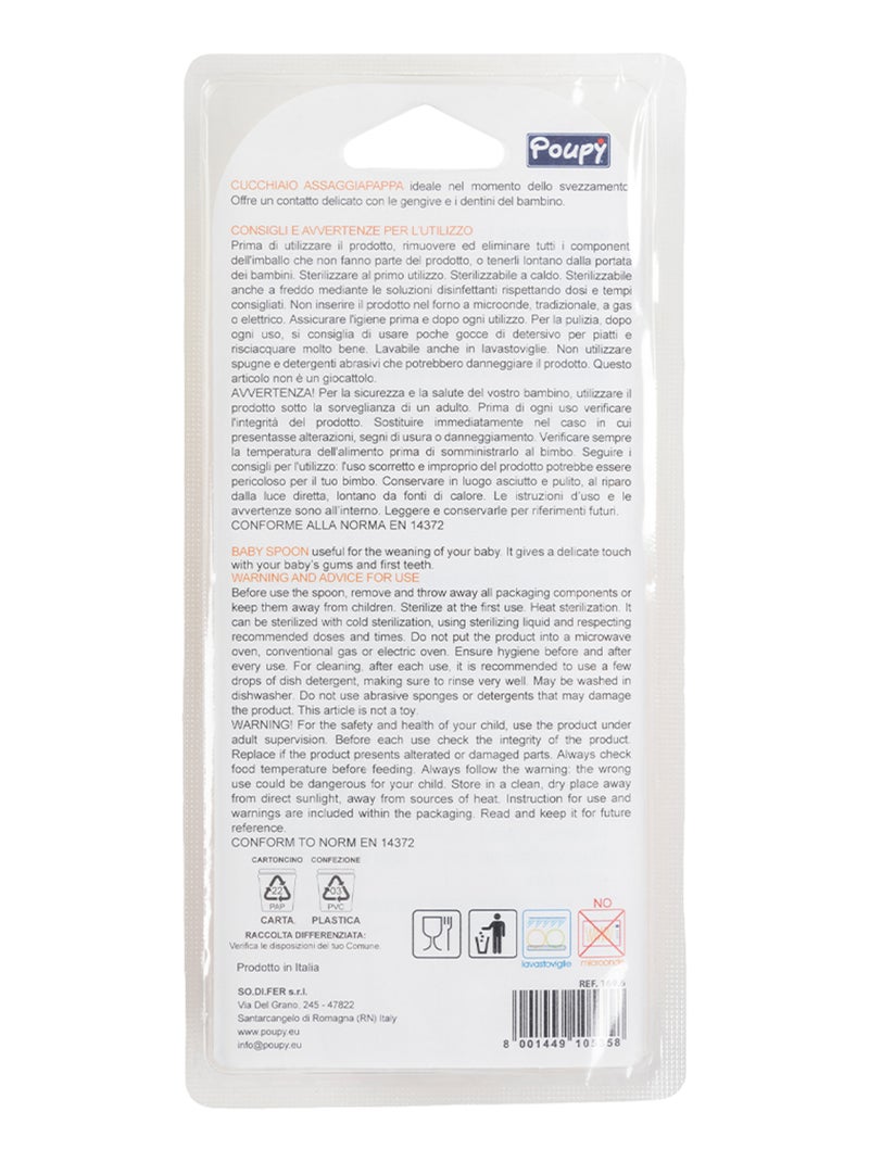 Cuillère à double extrémité -Poupy- pour goûter les aliments pour bébé Gris - Kiabi