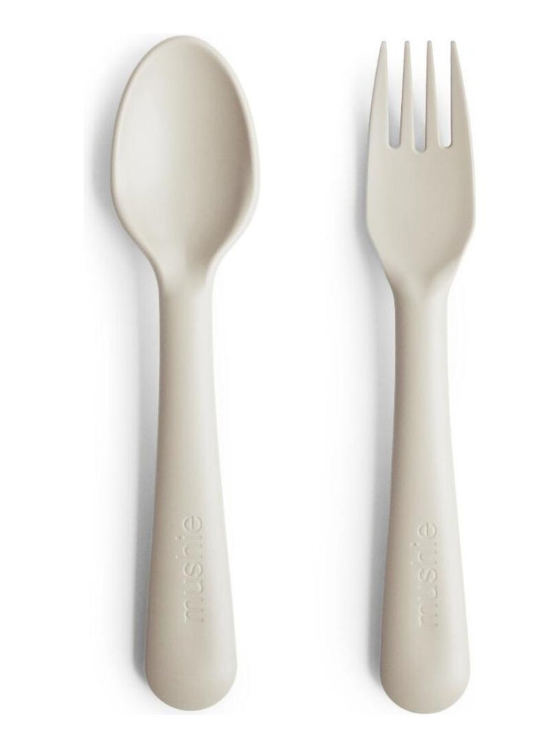 Cuillère et fourchette Ivory Ecru - Kiabi