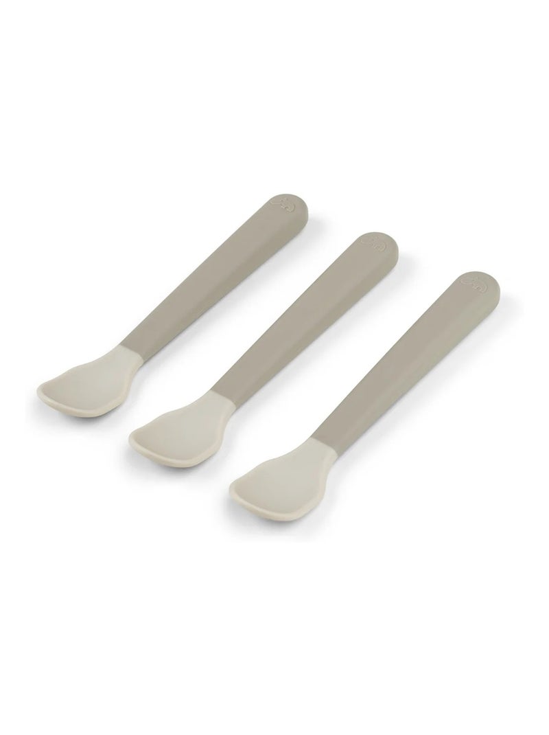 Cuillère pour bébé Foodie easy-grip 3-pack - Sand Vert - Kiabi