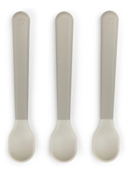 Cuillère pour bébé Foodie easy-grip 3-pack - Sand - Kiabi