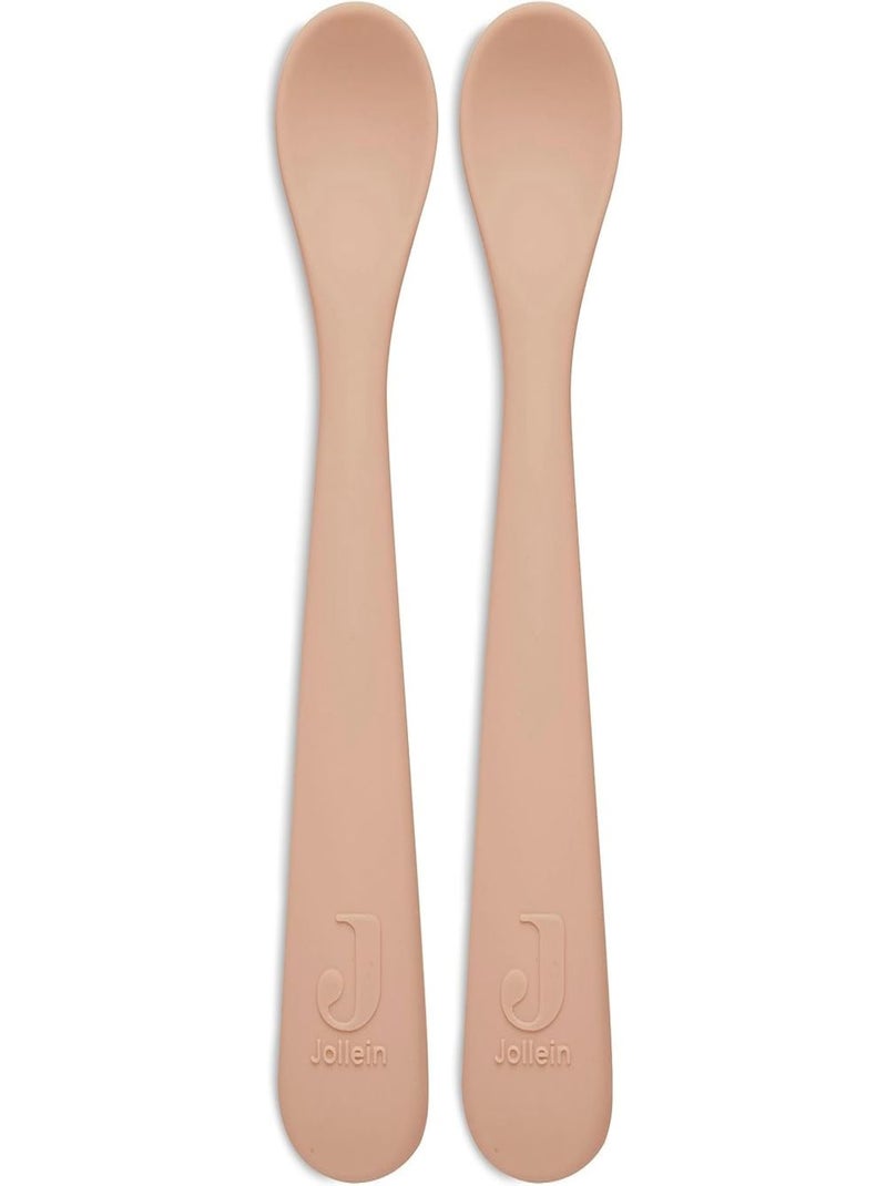Cuillère souple silicone (2pcs) Rose - Kiabi