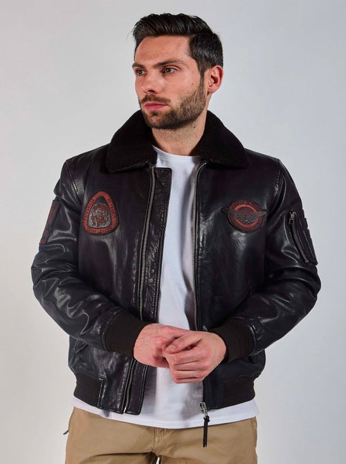 Cuir Brun Foncé Blower Dity Redskins - Kiabi