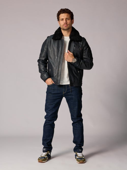 Cuir Collector  Foncé Jet French Atlas Redskins - Kiabi