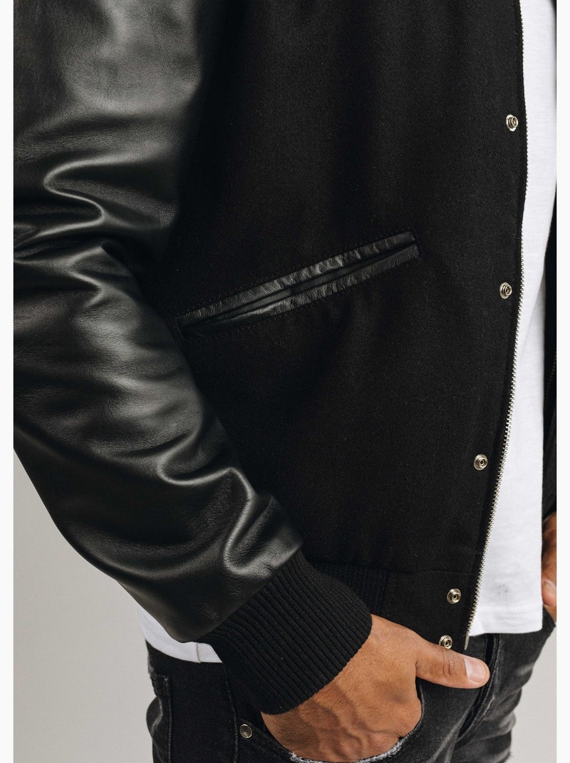 Cuir  College Michigan Redskins Noir - Kiabi