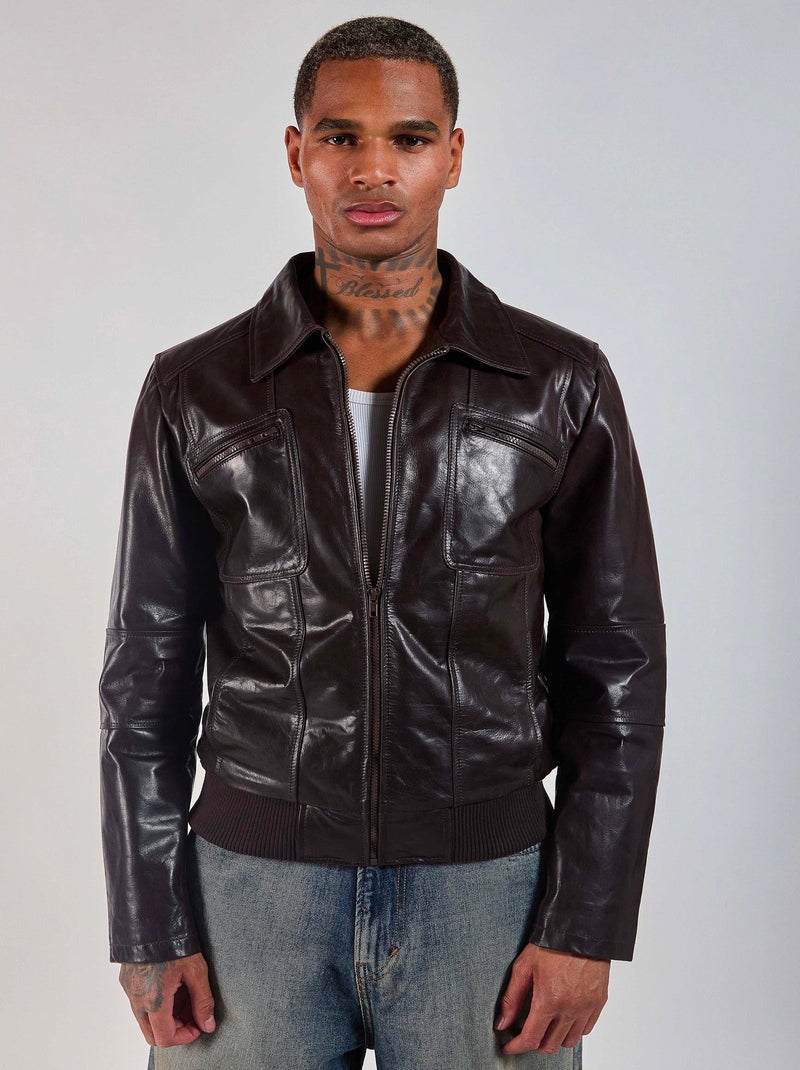 Cuir Kendy Stardust Redskins Marron - Kiabi