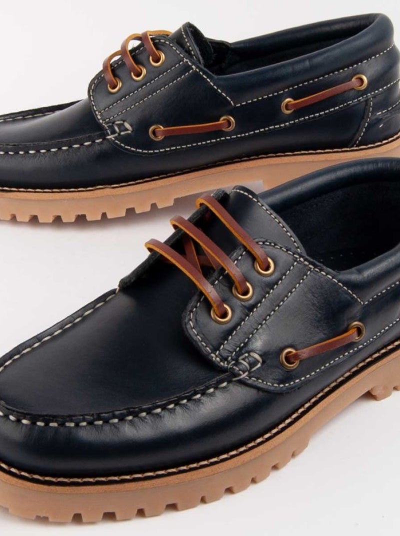 CUIR NATUREL Bleu - Kiabi