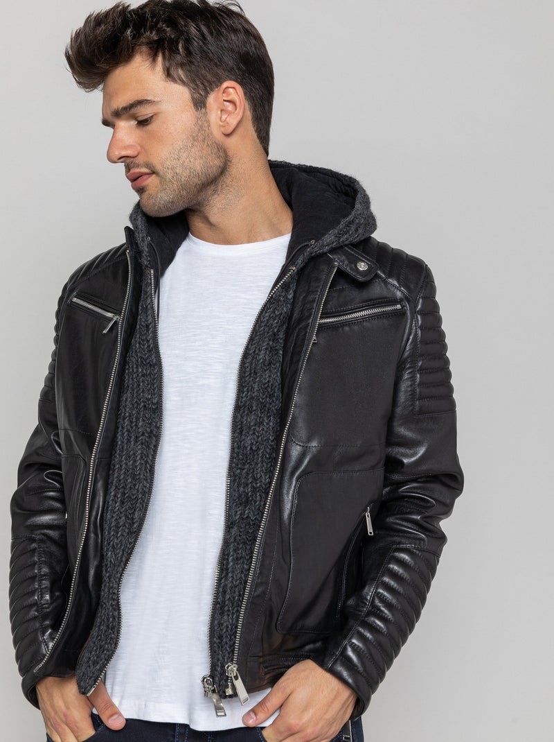 Cuir Noir Byron Mojito Redskins Noir - Kiabi