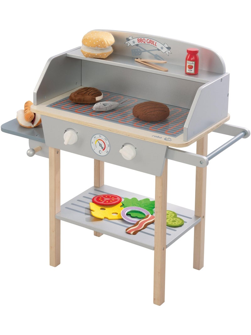 Cuisine barbecue sur pieds pour enfants avec 14 accessoires 'Roba BBQ Grill" N/A - Kiabi