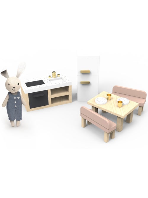 Cuisine de la maison de poupée lapin - Kiabi