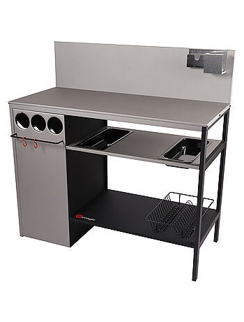 Cuisine d'extérieur avec crédence