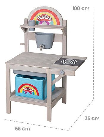 Cuisine d'extérieur avec kit de pâte à modeler + accessoires 'roba x Play-Doh'