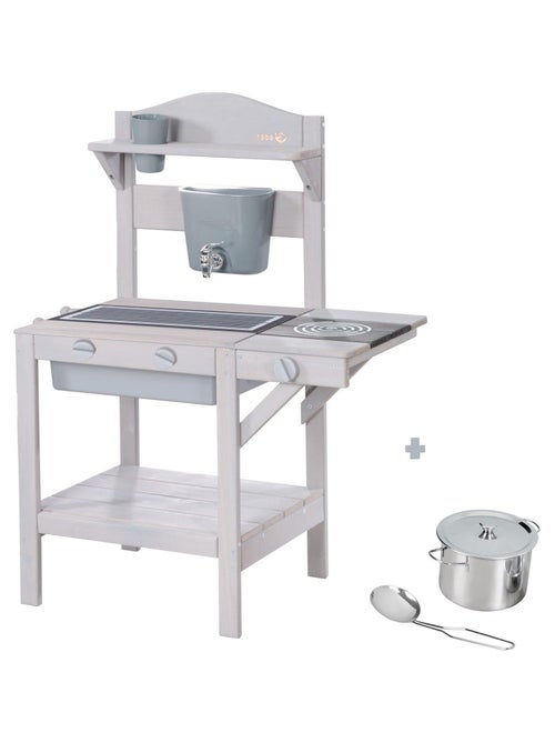 Cuisine d'extérieur en bois massif pour enfant + accessoires 'Outdoor+' ROBA - Kiabi Cuisine d'extérieur en bois massif pour enfant + accessoires 'Outdoor+' ROBA - Kiabi