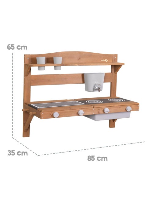 Cuisine d'extérieur pour enfants - Cuisine à suspendre en bois massif 'Roba' - Kiabi