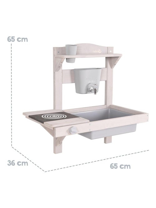 Cuisine d'extérieur pour enfants - Mini-cuisine à suspendre en bois massif avec accessoires 'Roba' - Kiabi