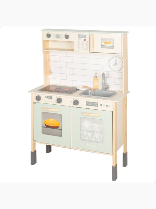Cuisine électrique en bois avec lumière, son et accessoires 30x68x102 cm WOOMAX - Kiabi Cuisine électrique en bois avec lumière, son et accessoires 30x68x102 cm WOOMAX - Kiabi