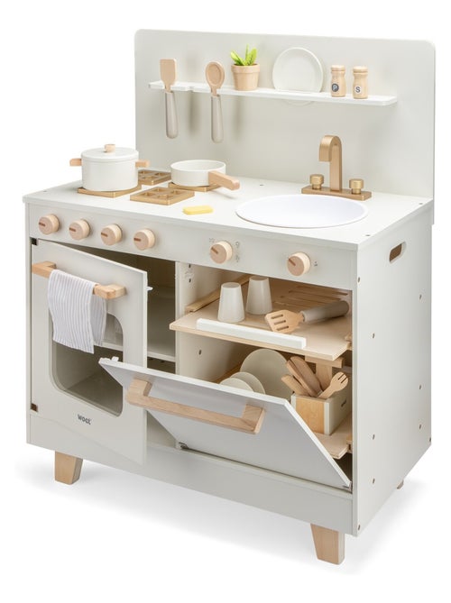 Cuisine en bois avec lave-vaisselle - Kiabi