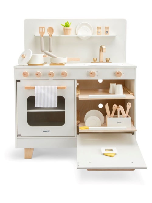 Cuisine en bois avec lave-vaisselle - Kiabi
