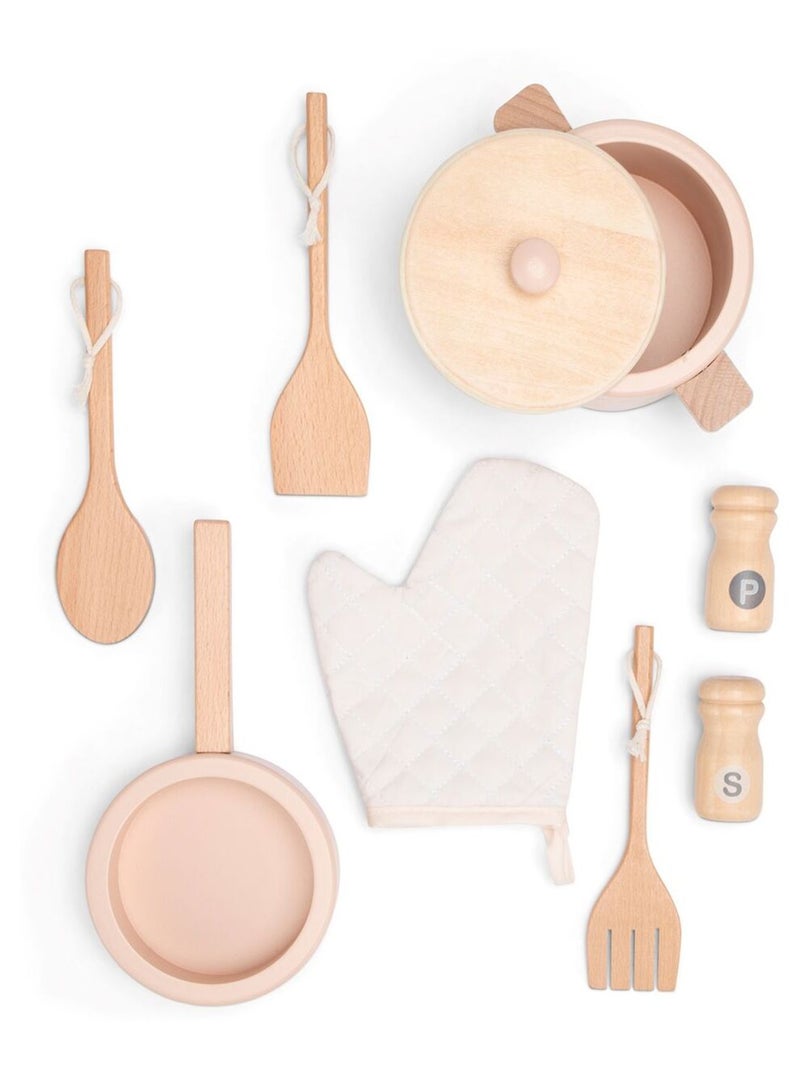 Cuisine en bois et rotin rose Rose - Kiabi