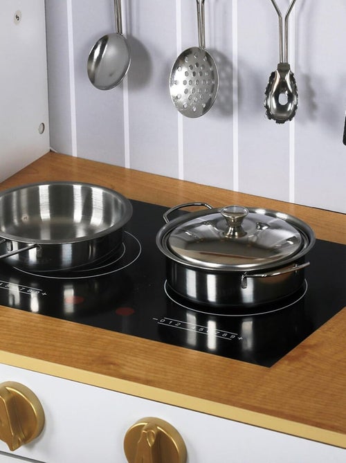 Cuisine Enfant 3+ en Bois avec Accessoires et Tablier - Micro-ondes, Four, évier - Kiabi Cuisine Enfant 3+ en Bois avec Accessoires et Tablier - Micro-ondes, Four, évier - Kiabi