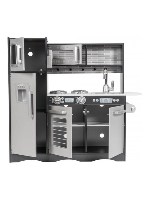 Cuisine enfant bois avec LED et tablier 93x83cm Mamabrum - Kiabi
