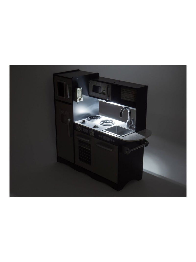 Cuisine enfant bois avec LED et tablier 93x83cm Mamabrum N/A - Kiabi