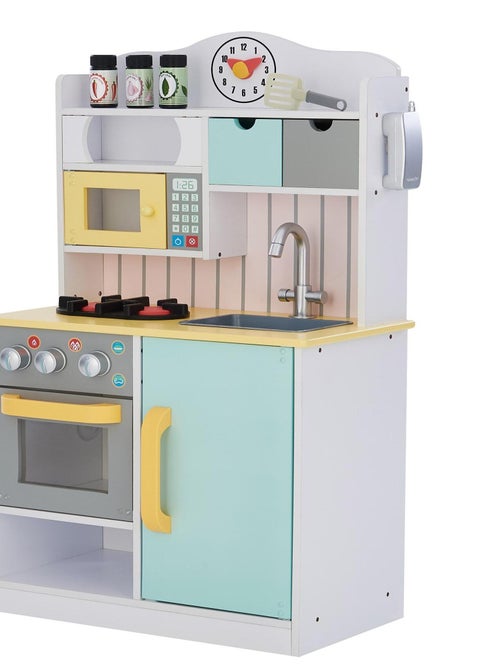 Cuisine enfant en bois 5 accessoires dinette fille garçon - Kiabi