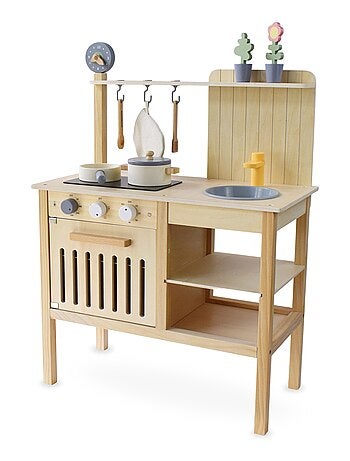 Cuisine enfant en bois accessoires imitation 3 ans Mamabrum