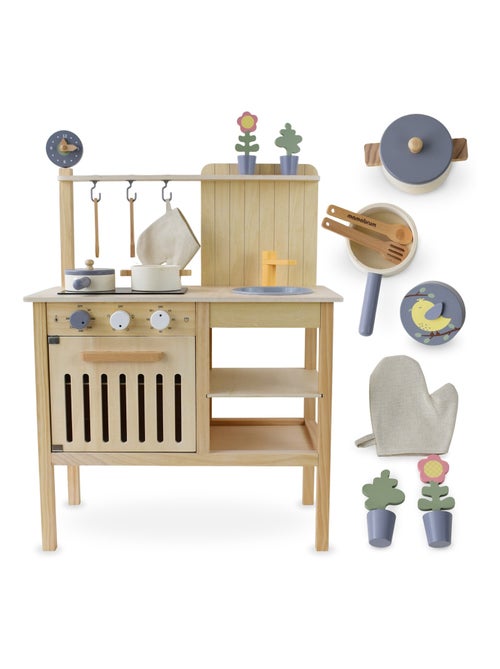 Cuisine enfant en bois accessoires imitation 3 ans Mamabrum - Kiabi Cuisine enfant en bois accessoires imitation 3 ans Mamabrum - Kiabi