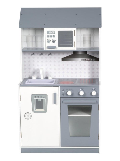 Cuisine enfant en bois avec cuisinière et réfrigérateur ROBA - Kiabi