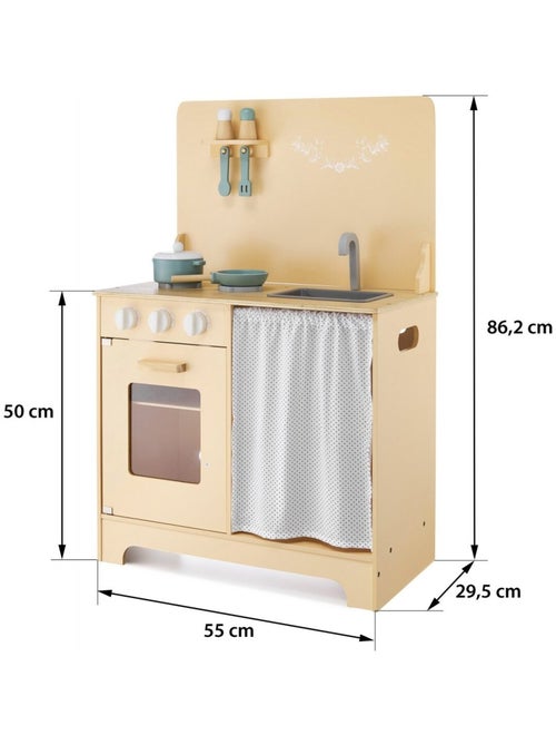 Cuisine enfant en bois avec LED et accessoires Mamabrum - Kiabi