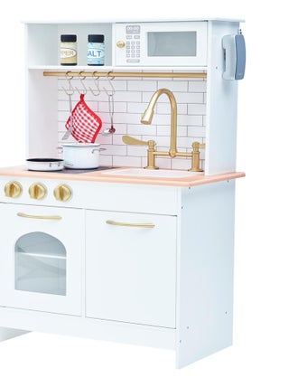 Cuisine enfant en bois dinette fille garçon mixte blanc Teamson Kids TD-12679C