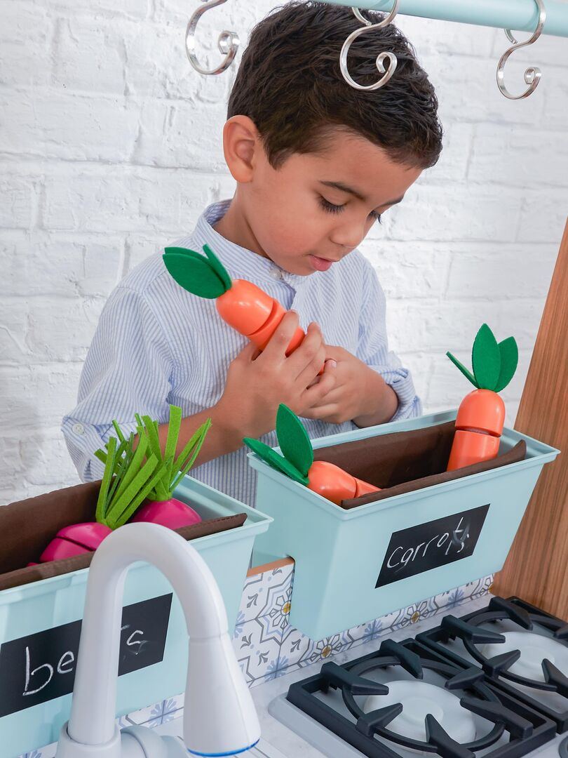 Cuisine enfant en bois Farmhouse avec EZ Kraft Assembly™ - 18 accessoires  inclus - N/A - Kiabi - 199.99€