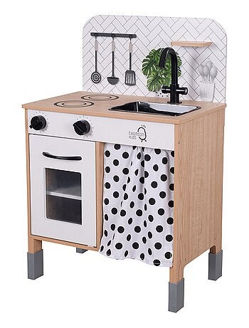 Cuisine enfant en bois hauteur réglable jeux de rôle imitation garçon fille