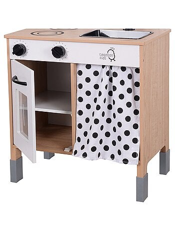 Cuisine enfant en bois hauteur réglable jeux de rôle imitation garçon fille