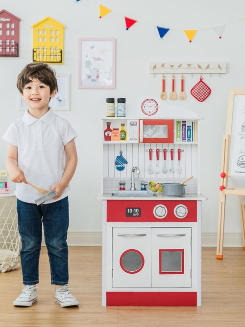 Cuisine enfant en bois Little Chef - Kiabi Cuisine enfant en bois Little Chef - Kiabi