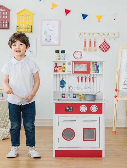 Cuisine enfant Ultimate Corner Play Kitchen blanche avec sons et lumières