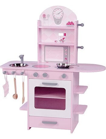 Cuisine enfant en bois massif + Accessoires ROBA