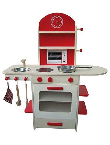 Cuisine enfant en bois massif + Accessoires ROBA