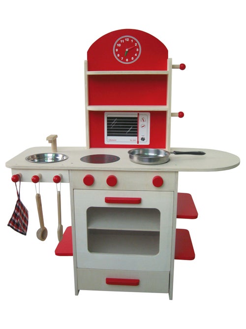 Cuisine enfant en bois massif + Accessoires ROBA - Kiabi