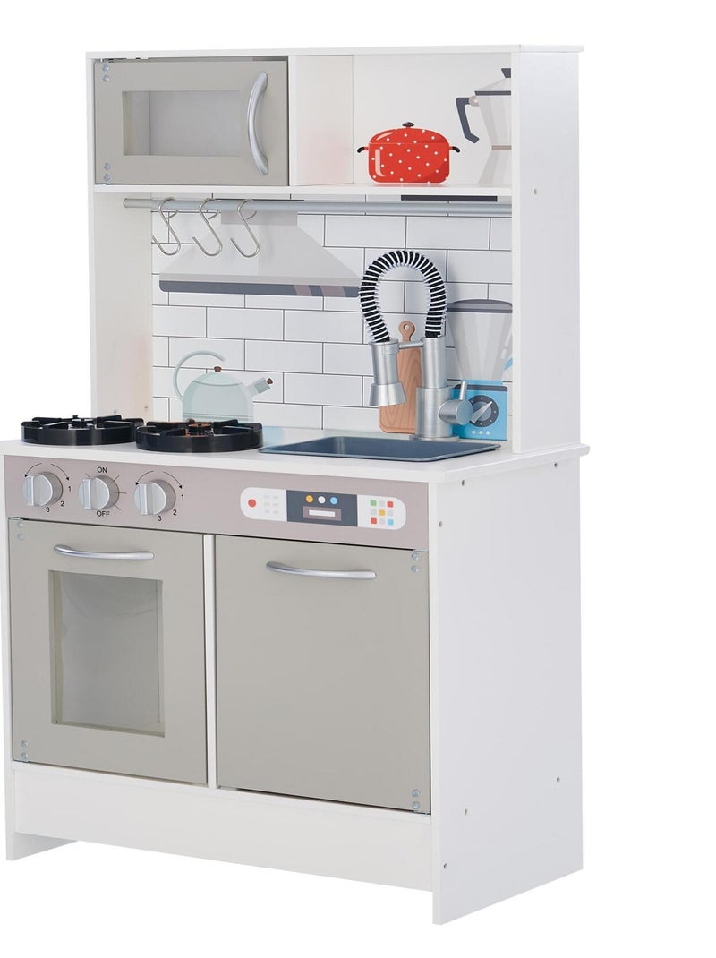 Cuisine enfant en bois Teamson Kids Valencia gris TD-12913G N/A - Kiabi