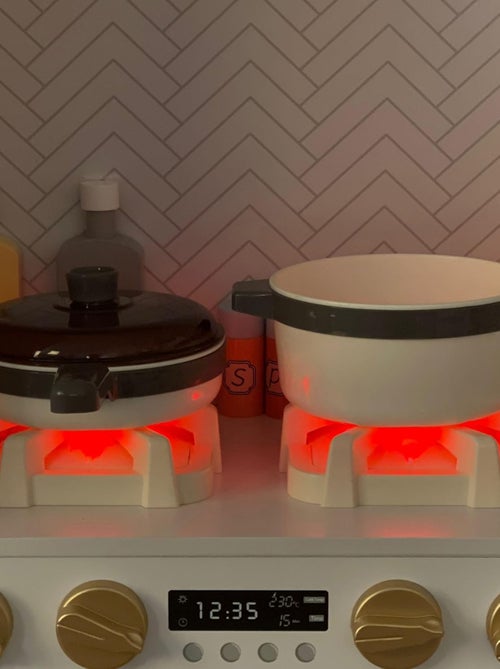 Cuisine enfant interactive bois avec LED et café Mamabrum - Kiabi