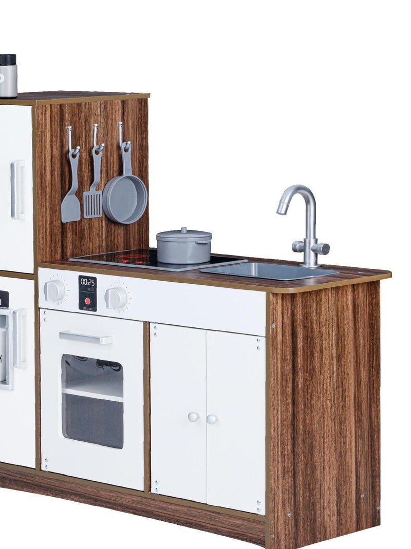 Cuisine enfant jeu en bois garçon fille mixte avec 10 accessoires blanche Palm Springs Teamson Kids N/A - Kiabi