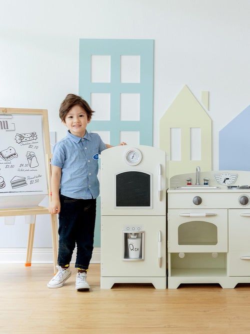 Cuisine enfant Little Chef dinette en bois fille garçon jeux - Kiabi